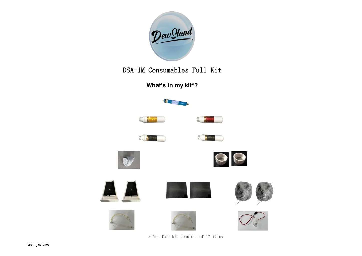 Disposable Kits for Dew Stand-A Mid Size (Model DSA-1M)