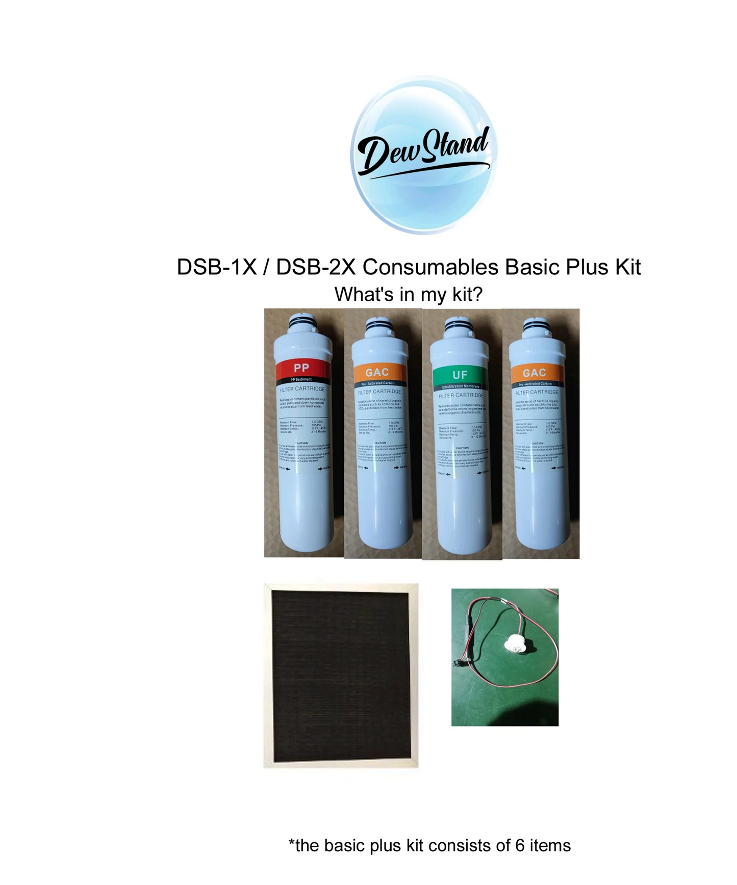 Disposable Kits for Dew Stand-B Large Size (Models DSB-1X/ DSB-2X)