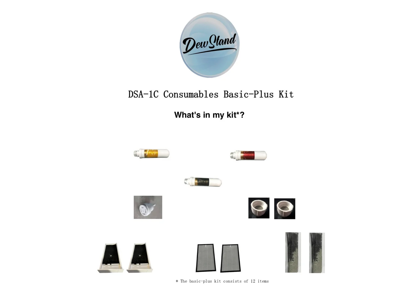 Disposable Kits for Dew Stand-A Countertop (Model DSA-1C)